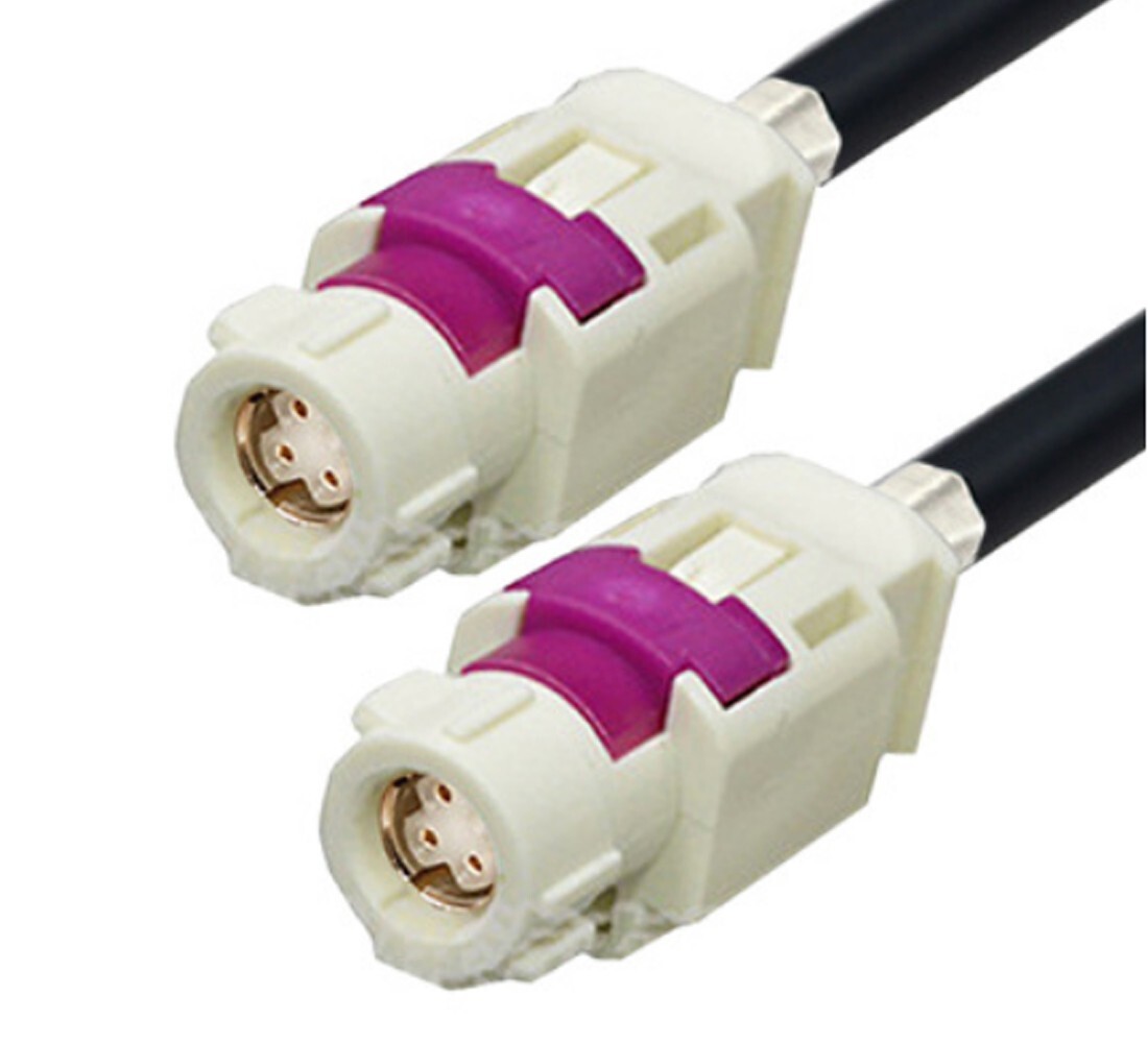 FAKRA HSD B Cream White LVDS 180cm Shielded Dacar 535 4-Core Cable For BMW Benz