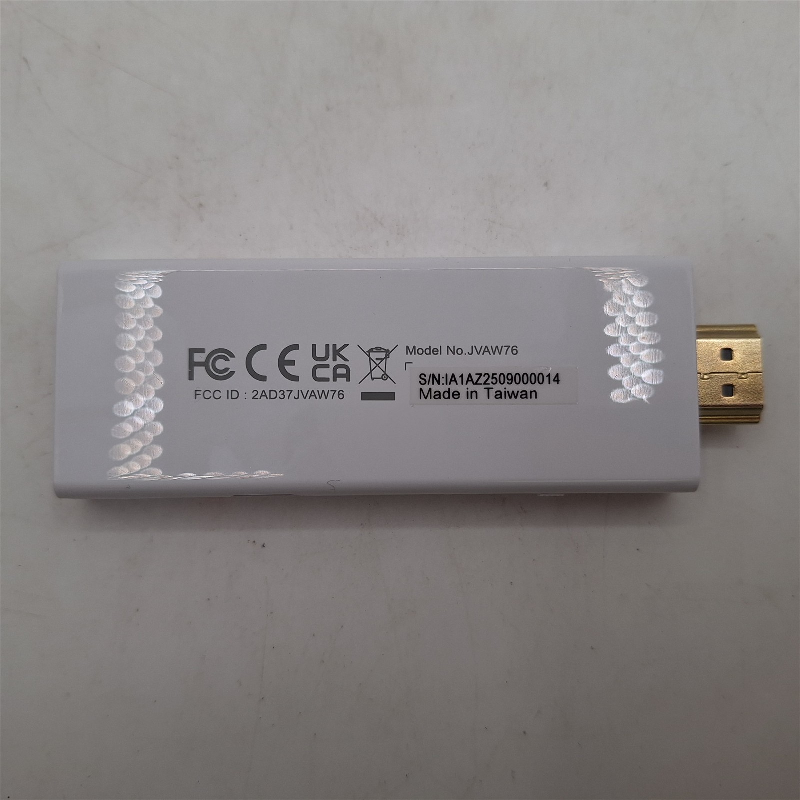 j5create - ScreenCast 4K Wireless Display Adapter - White (Model: JVAW76)