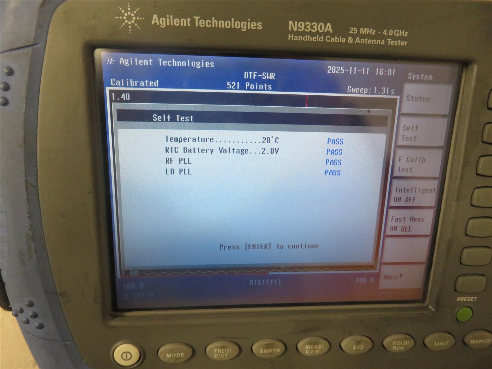 Agilent / Keysight N9330A Handheld Cable and Antenna Tester