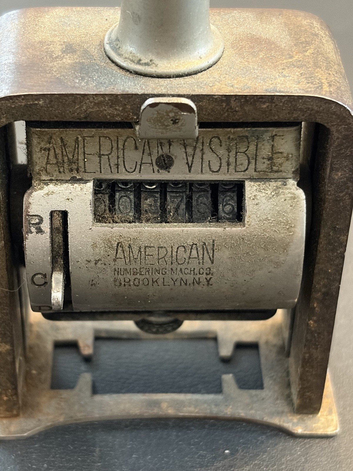 Antique American Visible Model 41 Numbering Machine Pat Dec 22 1908 Working