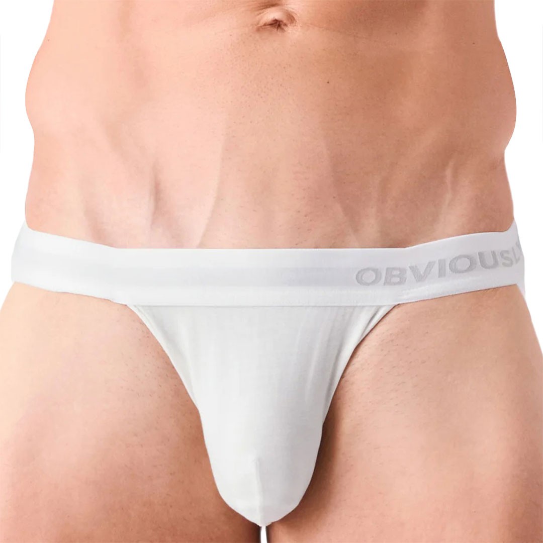 Obviously PrimeMan Jockstrap A07 Ivory White