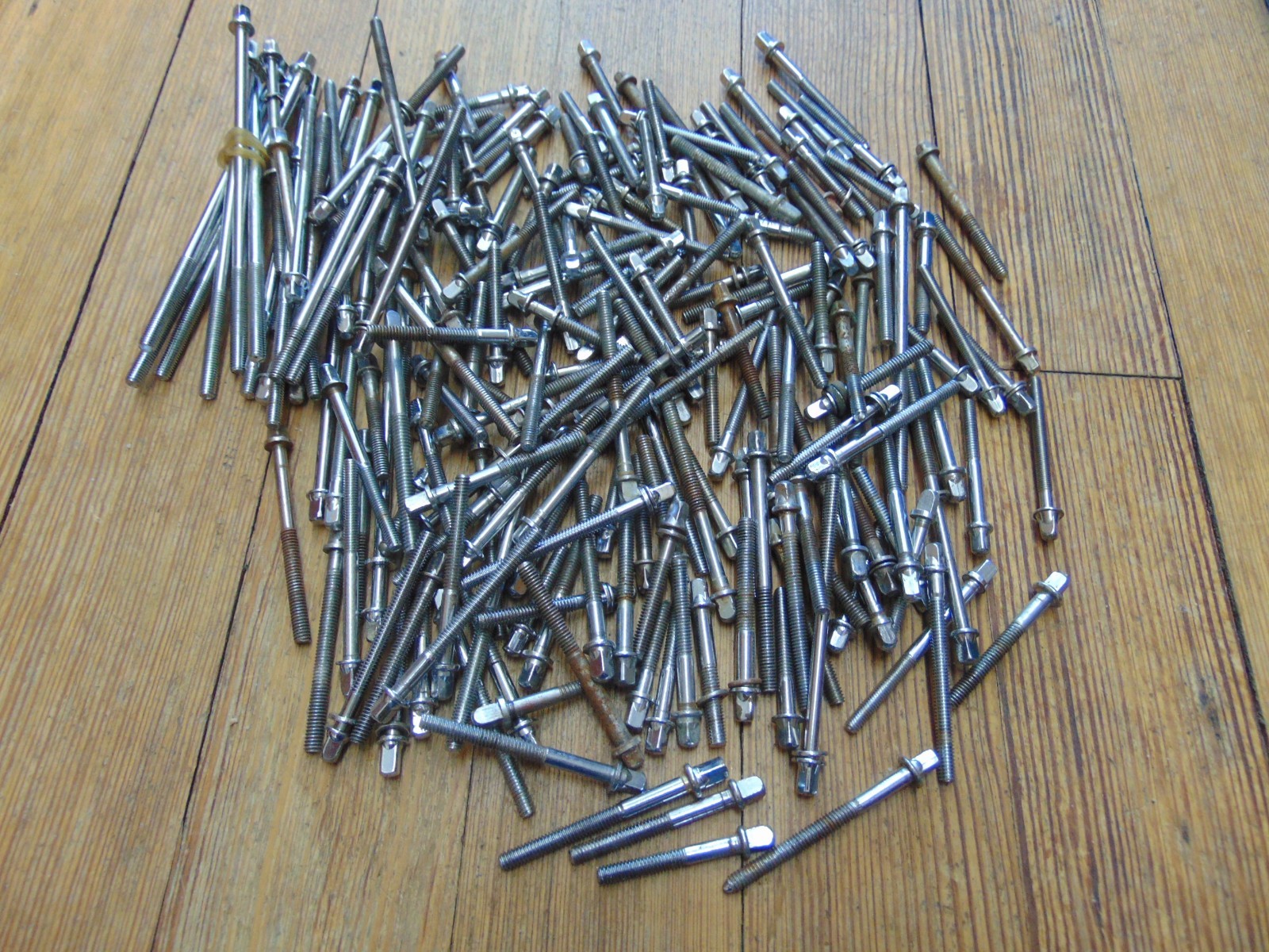 Large 5 LB LOT of various drum tension rods for snare tom bass  #2