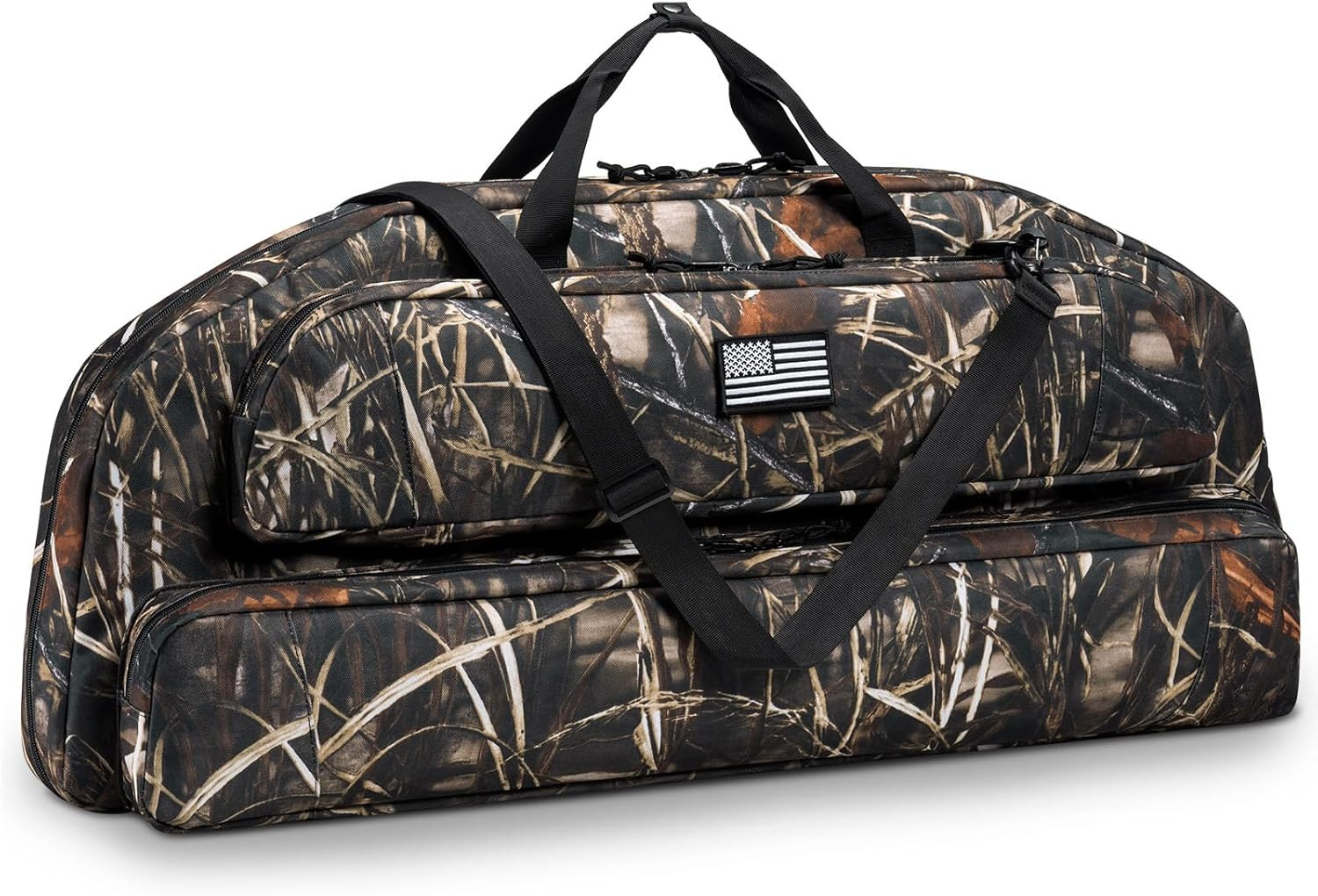 37" Soft Compound Bow Case with Backpack Strap and Arrow Pocket Padding