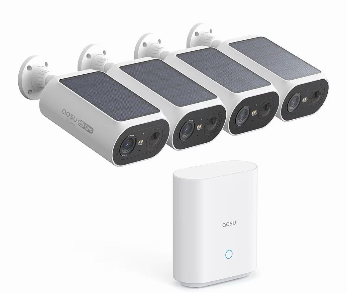 2K QHD 3.0-MP Dual-Band Wi-Fi® Quick-Install Outdoor AI-Smart Solar Camera...