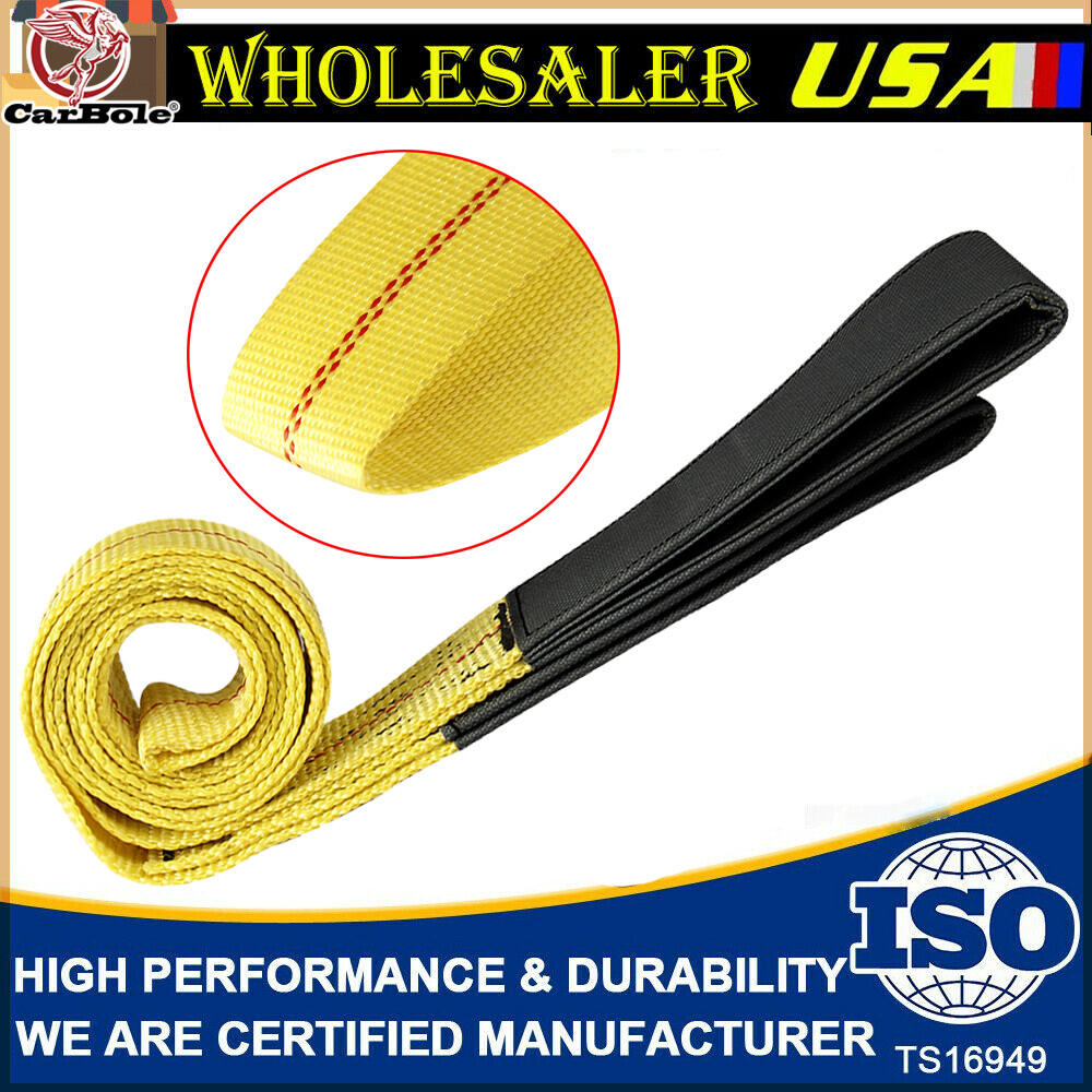 6' x 2" 9,000 lbs Lifting Straps Nylon Sling Lift Tow Heavy Duty Winch Strap