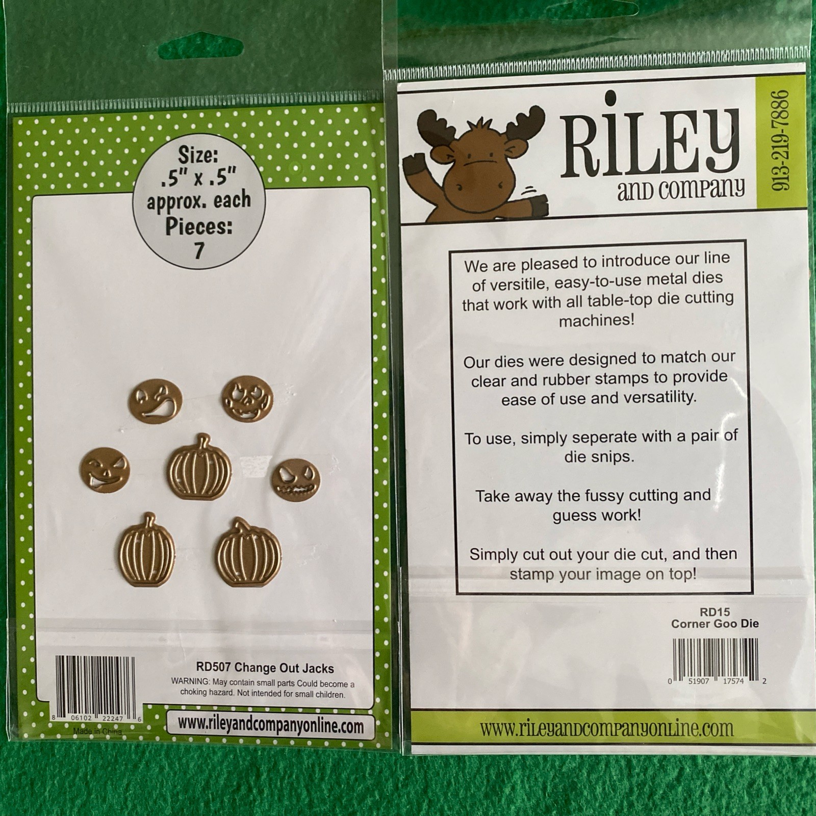 Riley and Company CUT UPS & COOL DIES Halloween Theme
