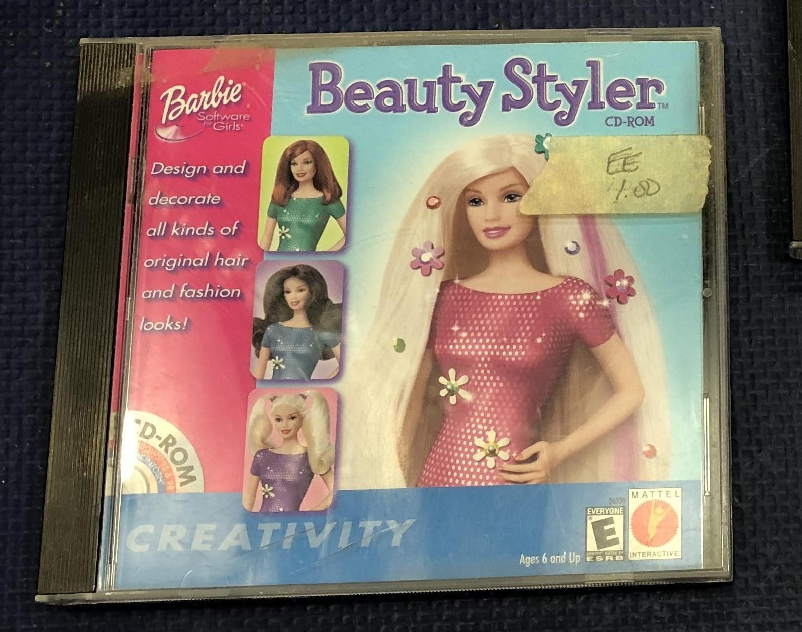 Barbie Beauty Styler PC CD Rom vintage creativity