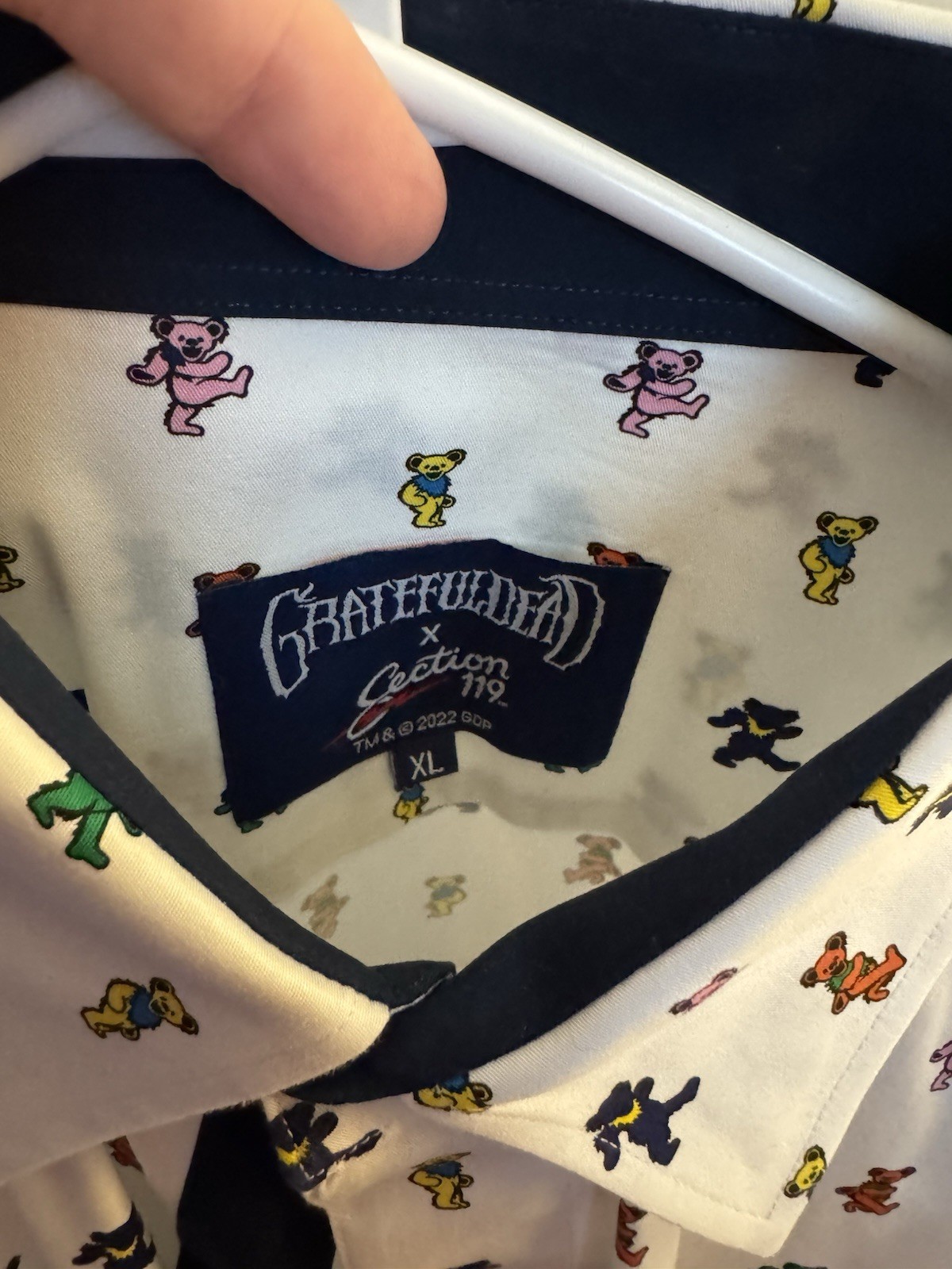Grateful Dead Button Down Section 119 Size XL NEVER WORN