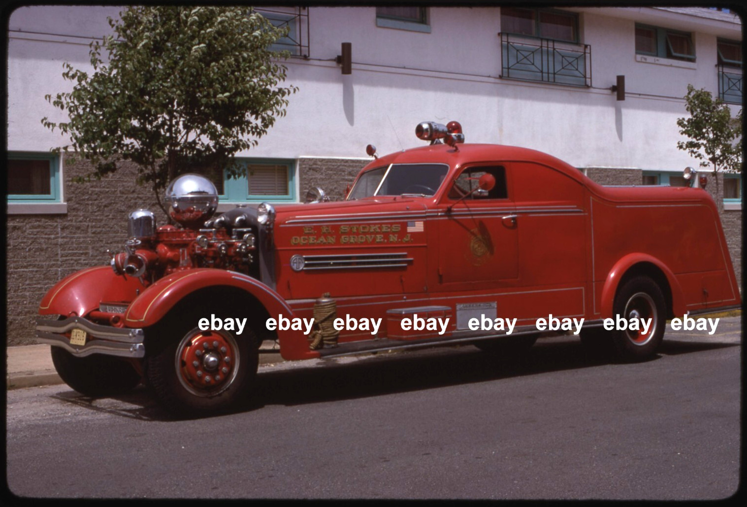 Ocean Grove NJ 1939 Ahrens Fox HT pumper Fire Apparatus Slide