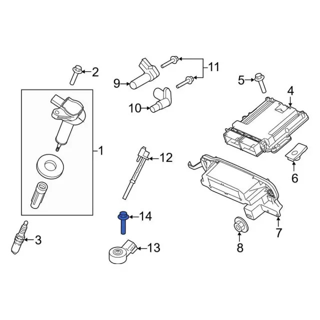 Genuine Ford A/C Condenser Mount Bolt W500110-S437