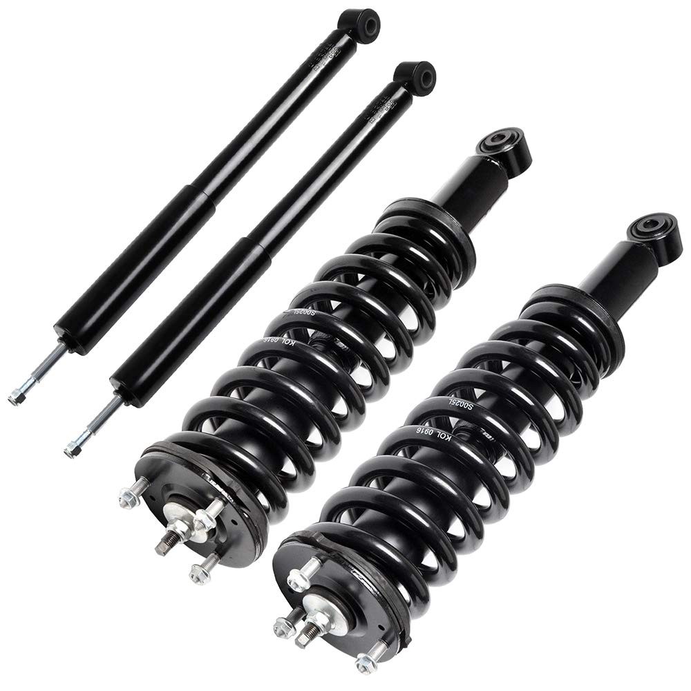 Coil Spring Shock Strut Assembly Front Rear Pair 2001-2007 Toyota Sequoia 37240