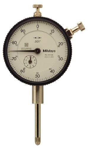 MITUTOYO 2416S-10 Dial Indicator 0.001"- 1" Range Lug Back Shockproof Japan New