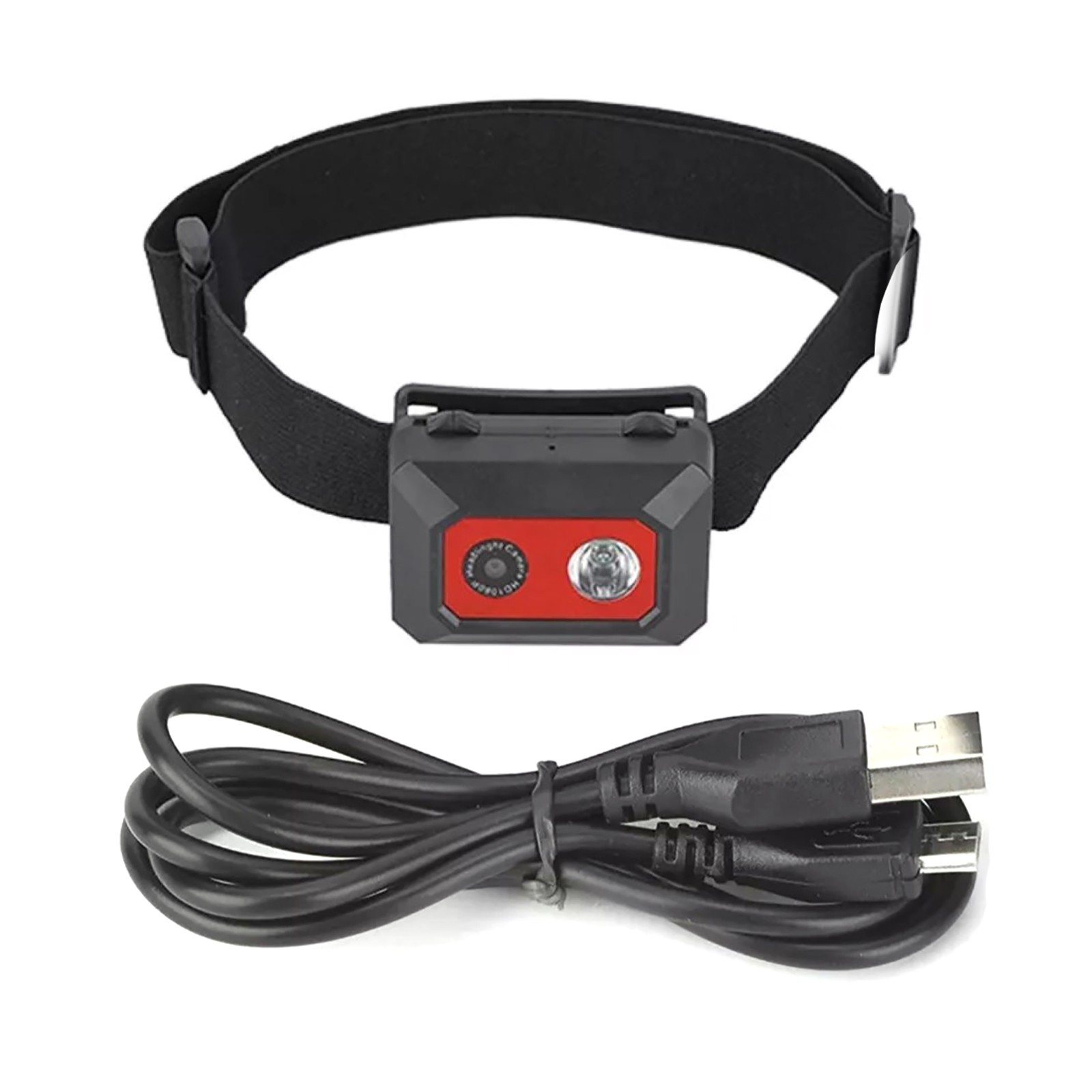 1PC Head Strap Camera W/LED Headlamp 1.3MP HD 1080P Night Vision Capability