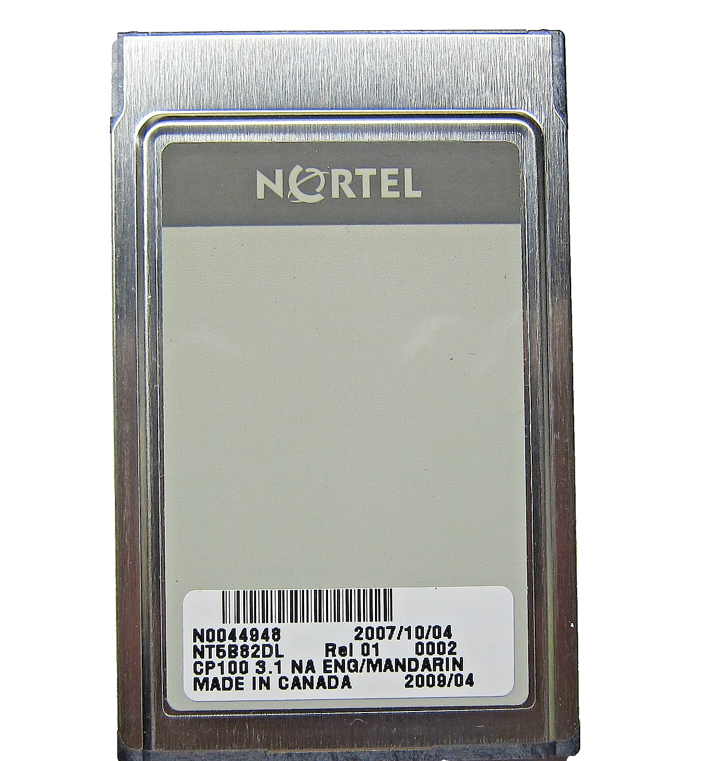 Genuine 64Mb Nortel NT5B82DL CP100 3.1 NA ENG/MANDARIN Flash Card