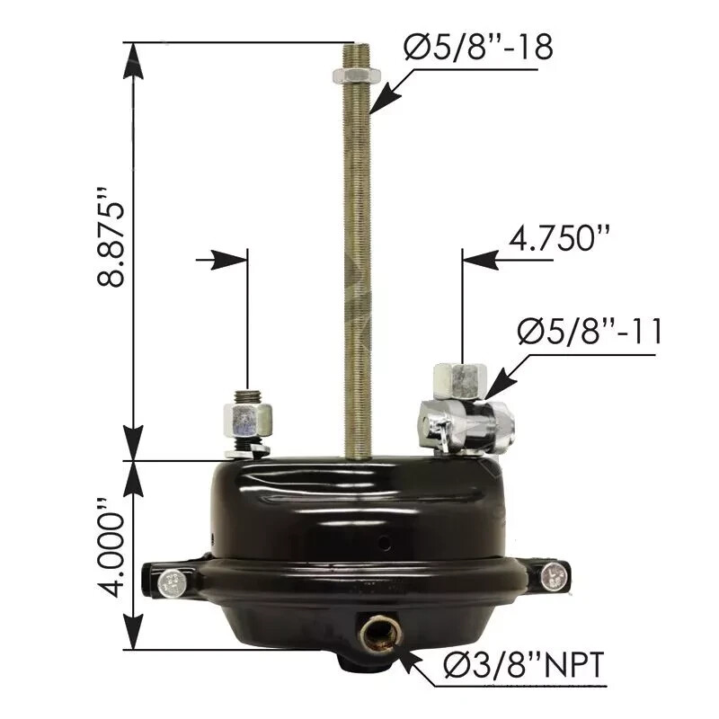 Air Brake Chamber Service Type 24 Rep: Bendix 800825, 802986, Haldex HDX SC24