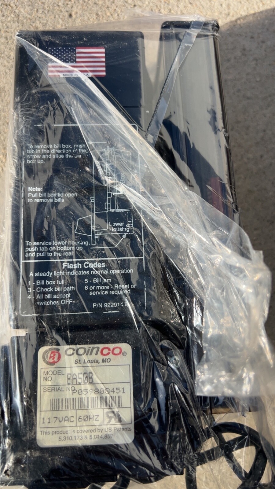 Coinco MAG50B Bill Validator