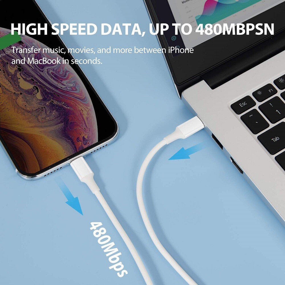 20W PD USB-C 6FT Cable Fast Charger Cord For iPhone 12 11 13 Pro Max 7 8 6 Lot