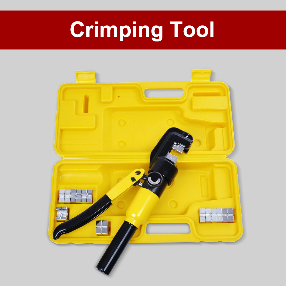 Findmall 10T Hydraulic Wire Battery Cable Lug Terminal Crimping Tool W/ Case