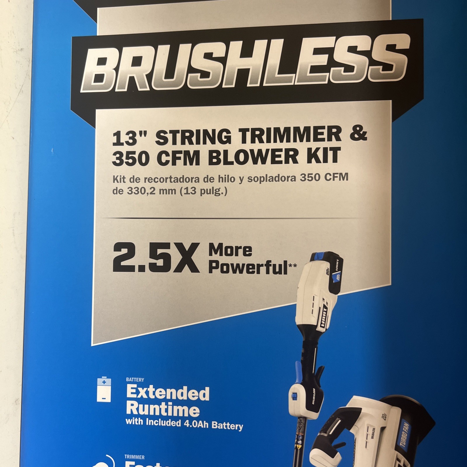 New HART 20-Volt 20v Brushless Combo Set Trimmer 13” + Leaf Blower Tools Only