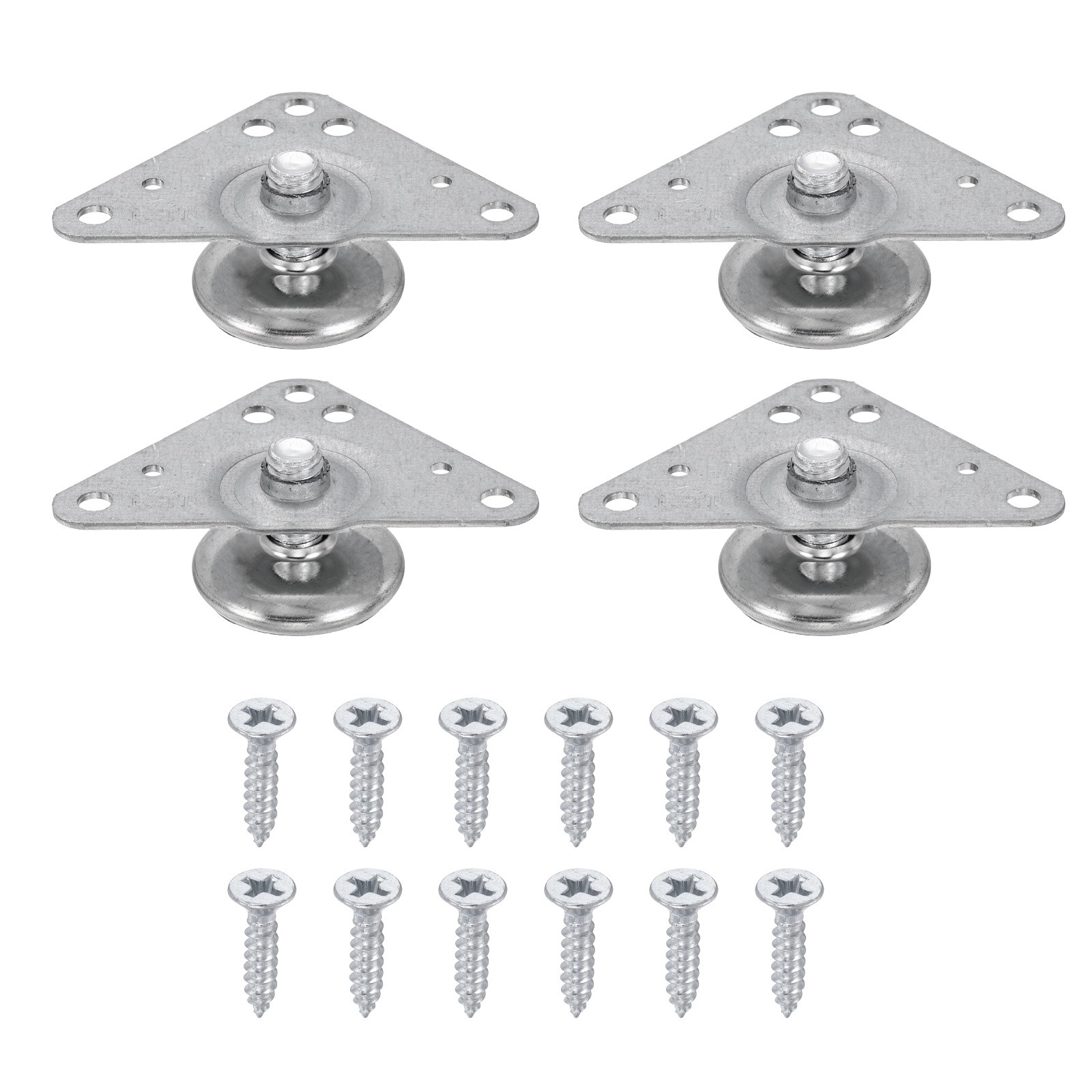 4Pcs Furniture Leveling Feet, Adjustable Metal Feet Levelers (22 x 12 x 28mm)