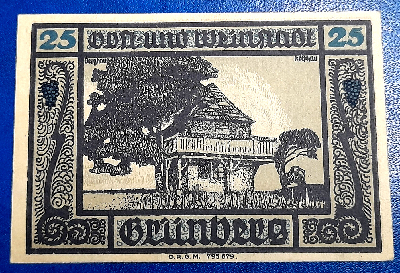 GRÜNBERG (POLAND ZIELONA GÓRA) NOTGELD 25 PFENNIG 1922 GERMANY BANKNOTE (31044)