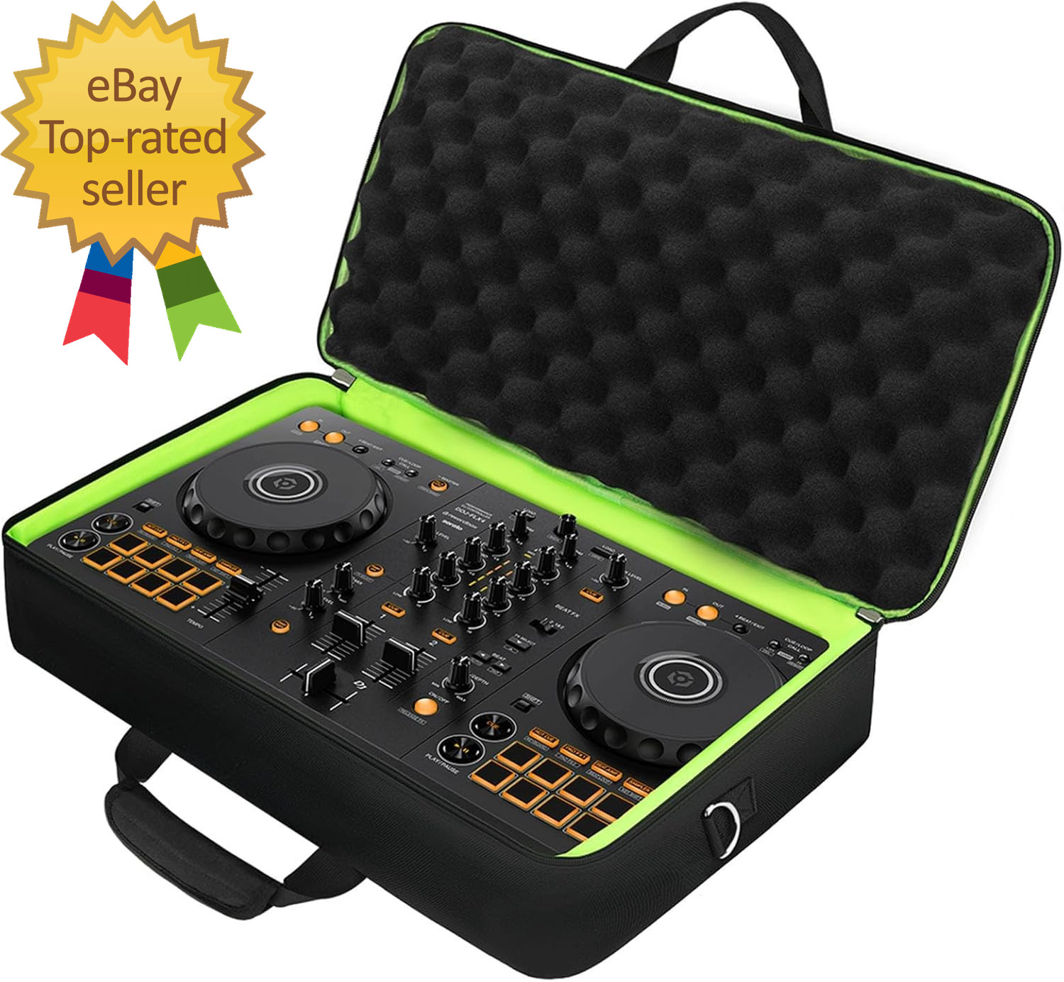 DJ Controller Case for DDJ FL 4 DDJ 400 DDJ REV1 Padded DJ Controller Bag with 2