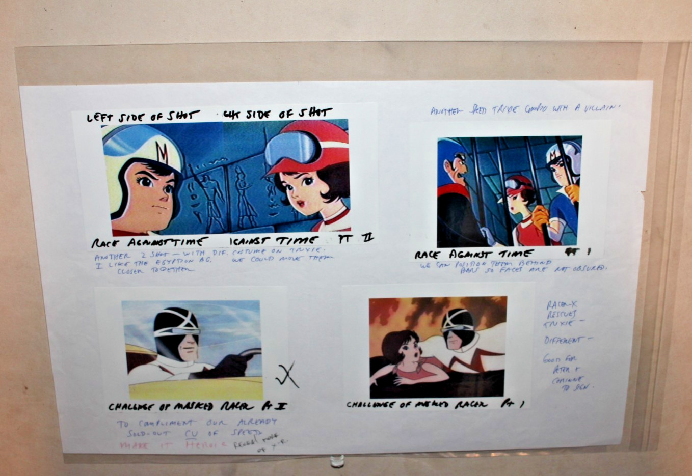 SPEED RACER PRODUCTION IMAGES /STORY BOARD - New Adventures Mach Go Go Go  RARE