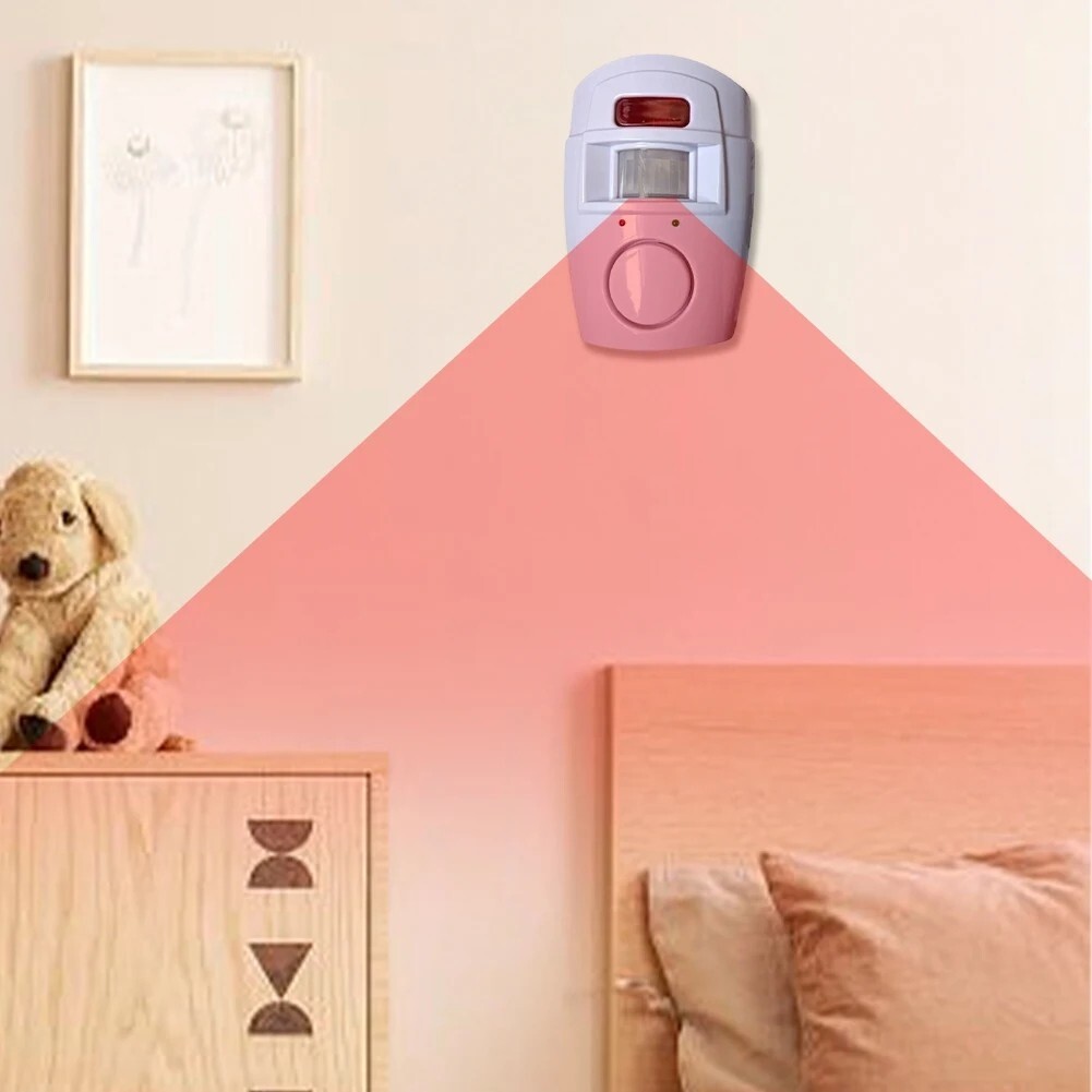 2pcs Wireless PIR Motion Sensor Detector Alarm with Remote Controls