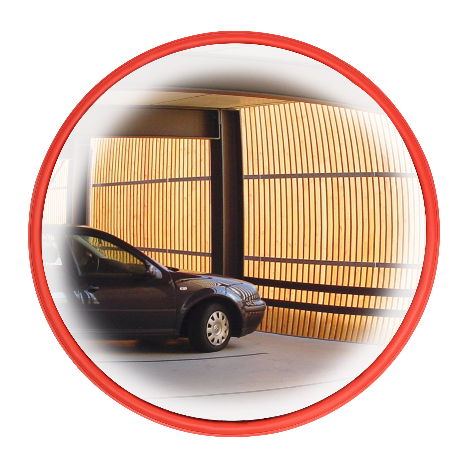 18"/45cm Security Mirror PC Convex Traffic Parking Wide Angle Safety Mirror
