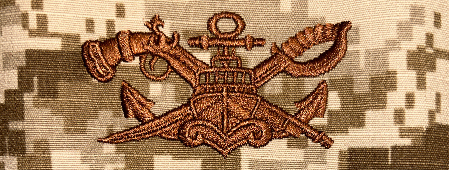 US Navy Senior SWCC Badge NWU Type II Desert Sew-On USN