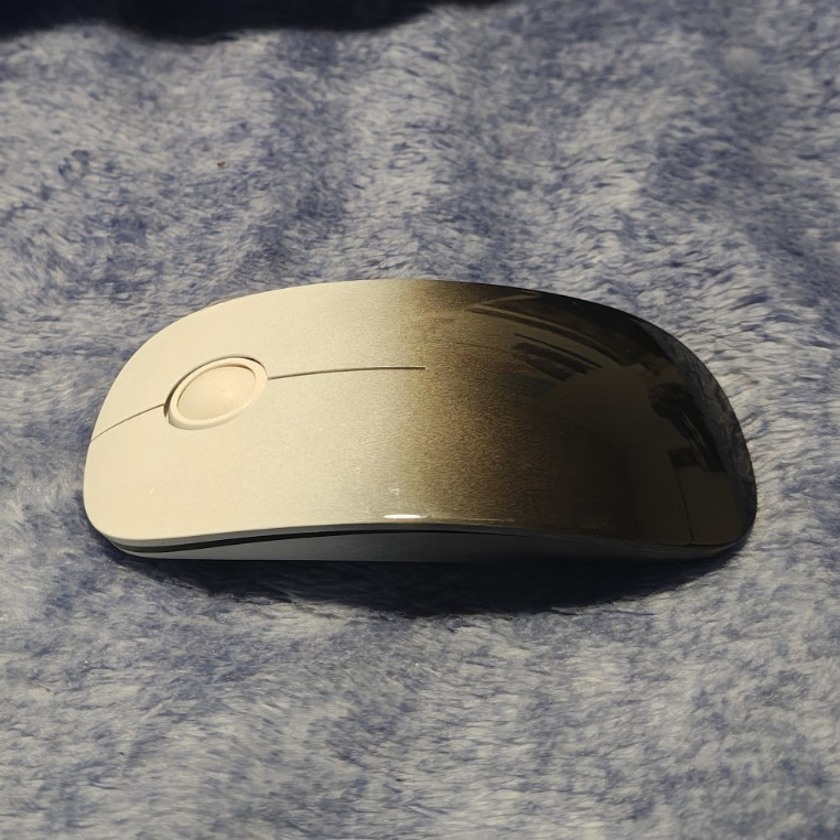 RAPIQUE R306 Wireless Bluetooth/USB Optical Mouse 1600 DPI 4-Button Silver