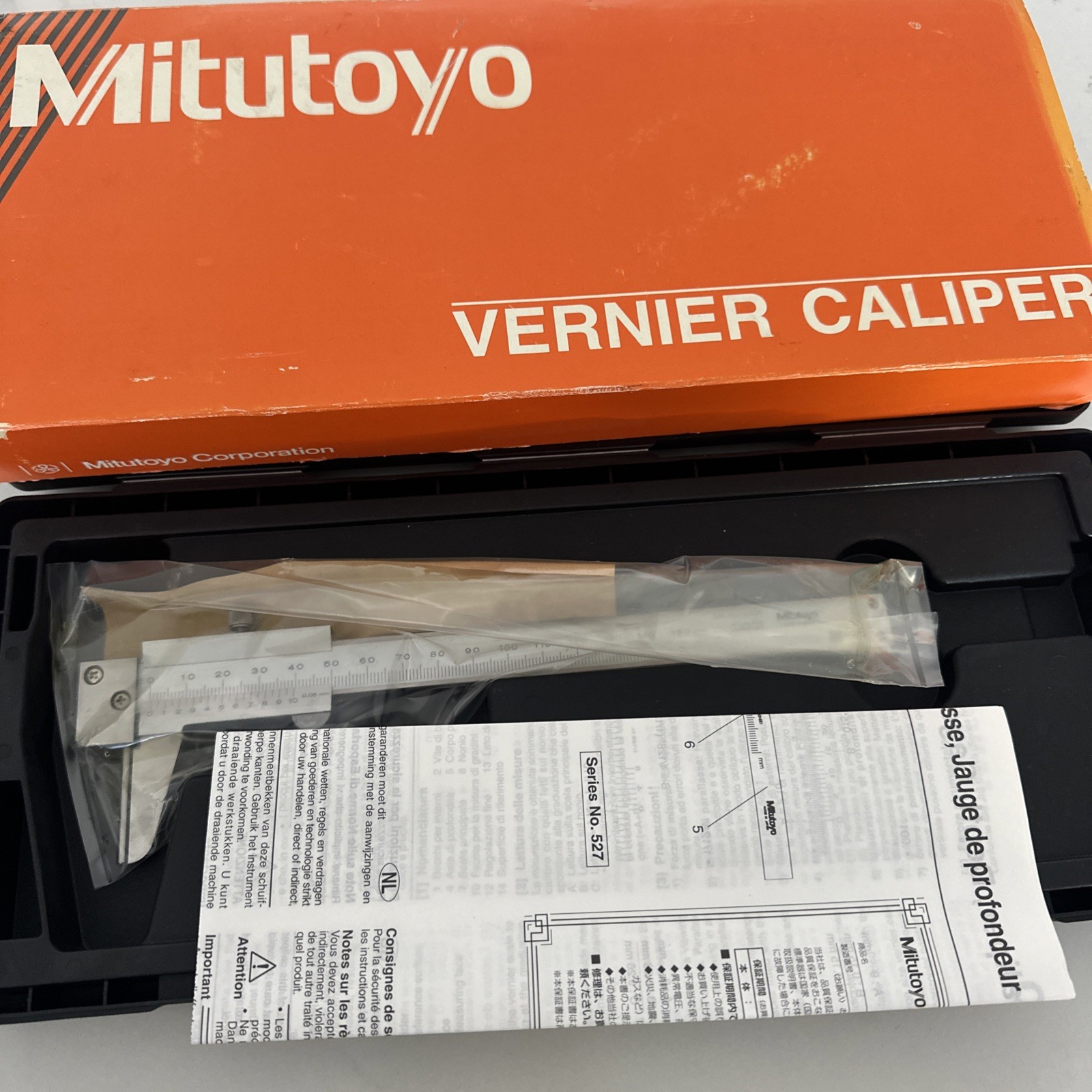 Mitutoyo 536-161 - Series 536 Vernier Tube Thickness Caliper 0 – 150mm Japan New