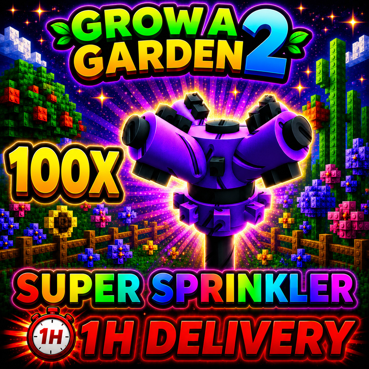🪴Grow a Garden 2 🪴 | 🫟100x Super Sprinkler🫟 | 🔴1 HOUR DELIVERY!🔴