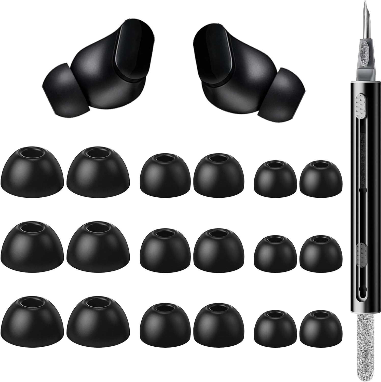 9 Pairs Replacement Ear Tips for Beats Studio Buds/Fit Pro/Studio Buds+, 3 Sizes