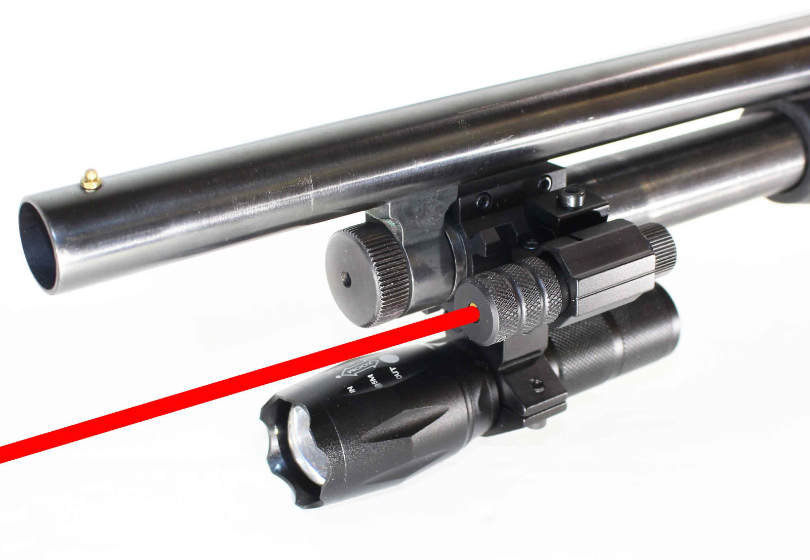 Trinity mount 1000 lumen led flashlight red dot sight fits remington 870 hunting