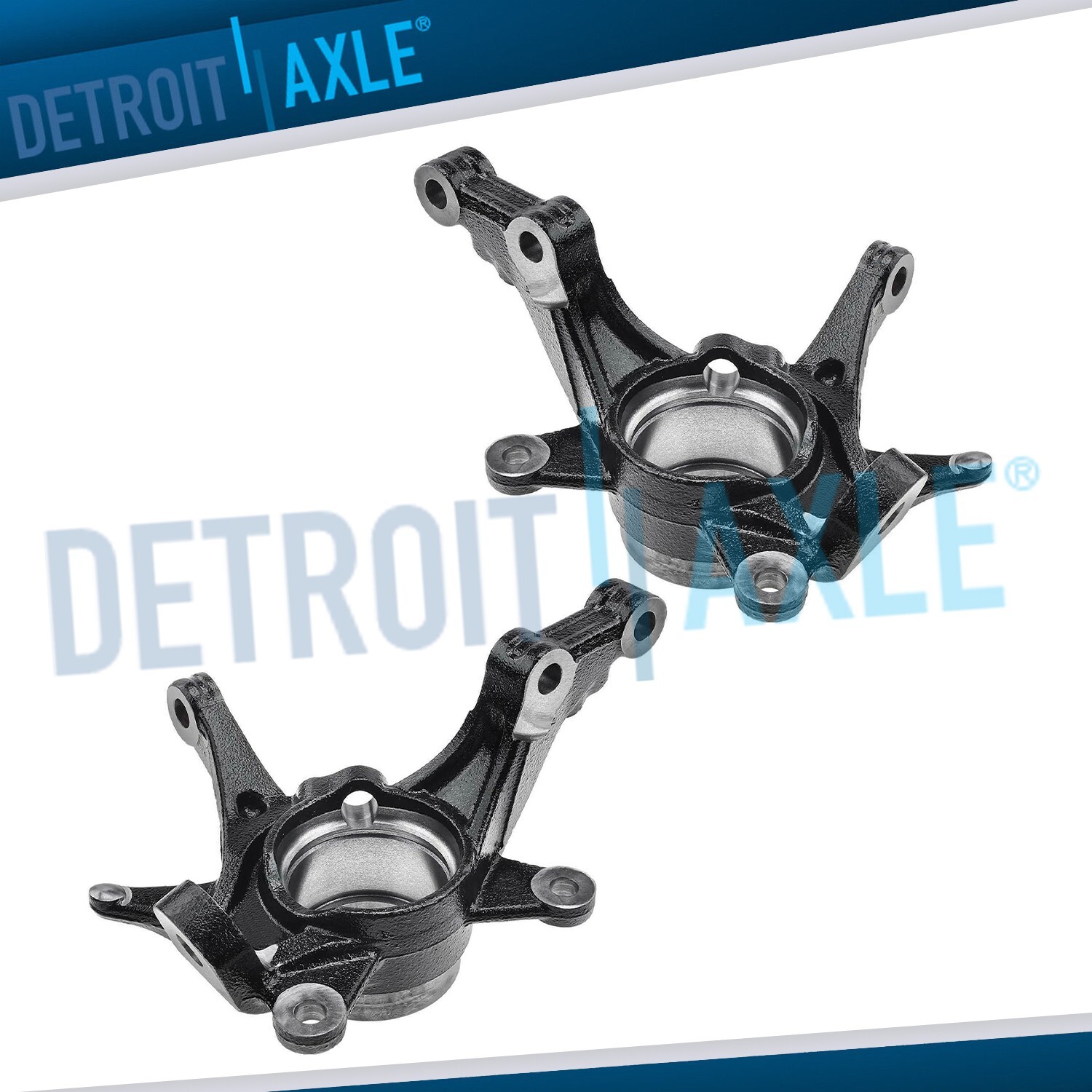 Front Driver Passenger Side Steering Knuckles for Hyundai Accent Dodge Attitude