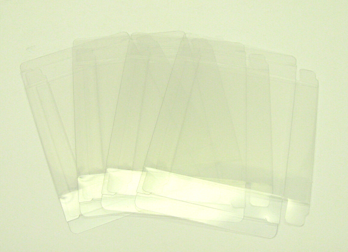 50x NINTENDO DISK SYSTEM CIB GAME - CLEAR PROTECTIVE BOX PROTECTOR SLEEVE CASE