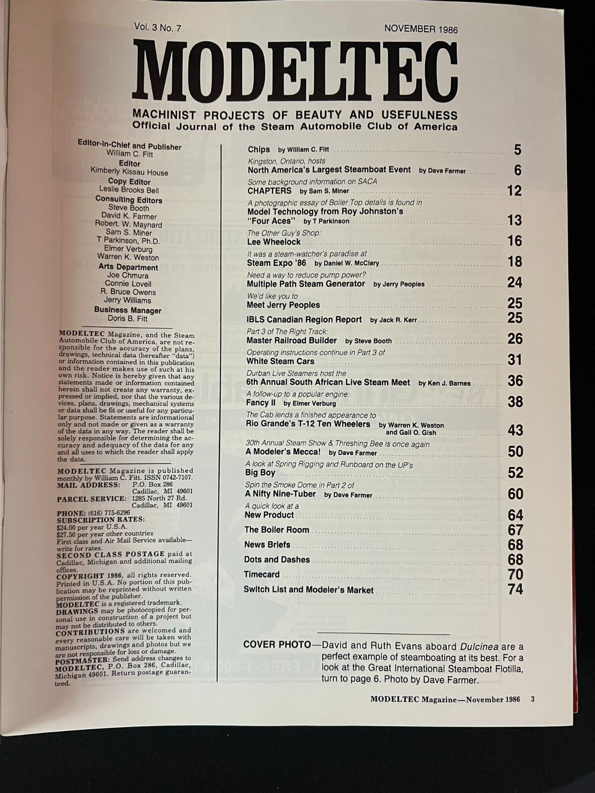 Modeltec Magazine November 1986