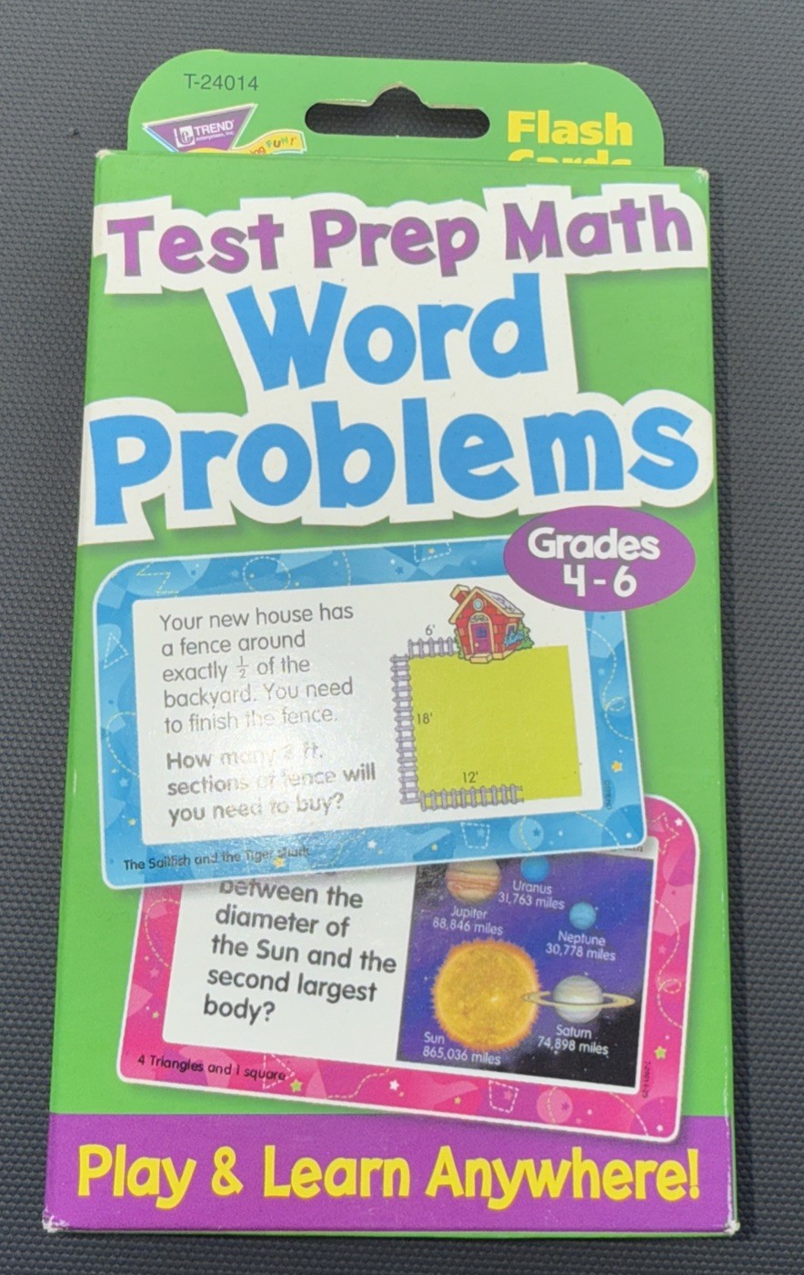 TREND Test Prep Math Word Problems Challenge Cards Grades 4-6