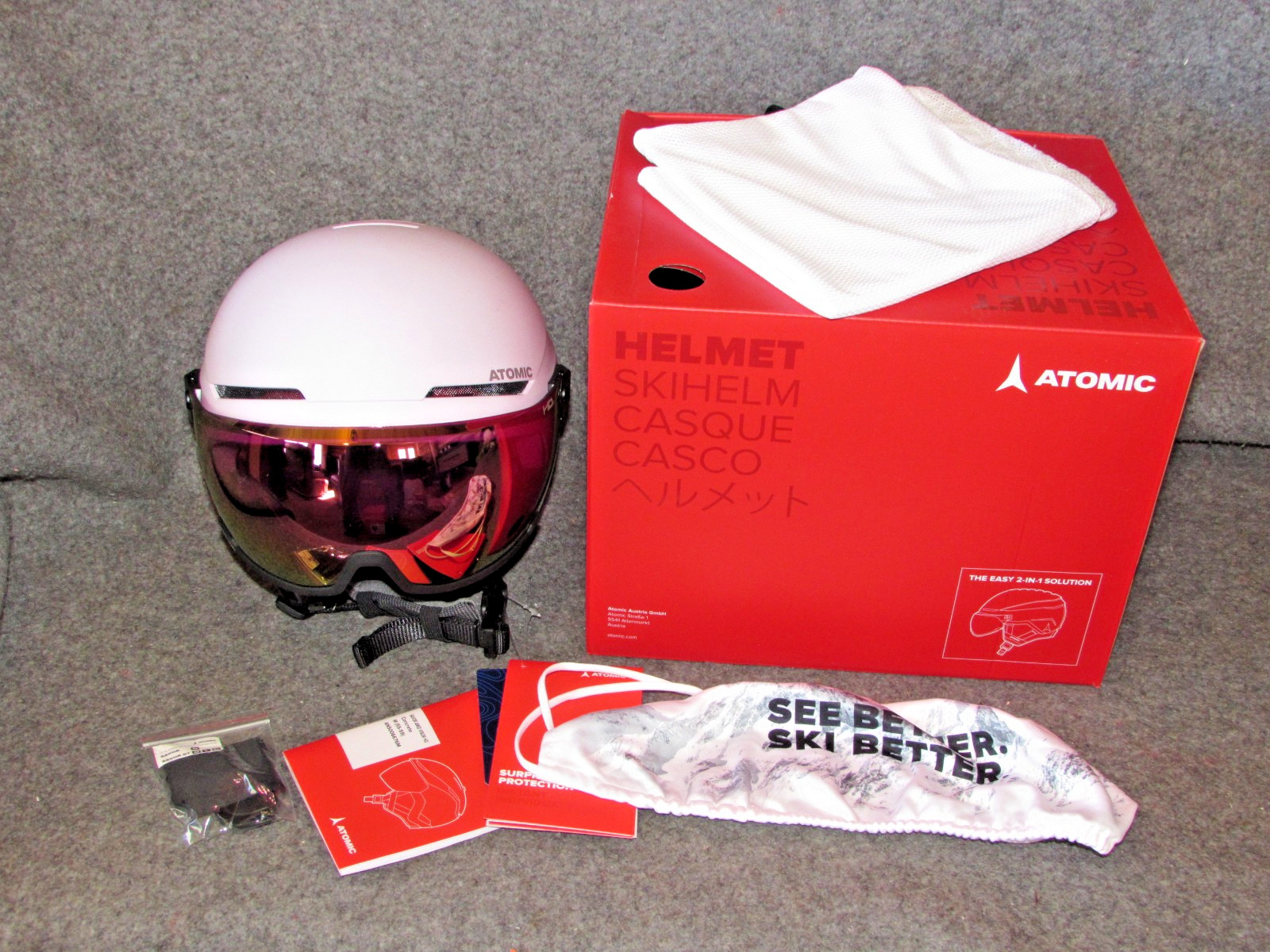 🔥2026 NEW Atomic Savor Amid Visor HD ski snowboard helmet size MED (55-59) NEW~