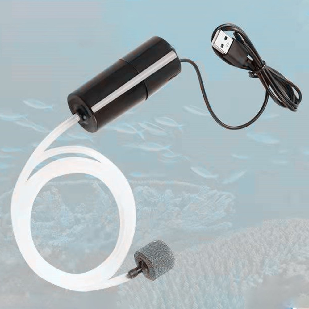 Essential Aquarium Oxygen for source Compact USB Silent Pump for Fish Care