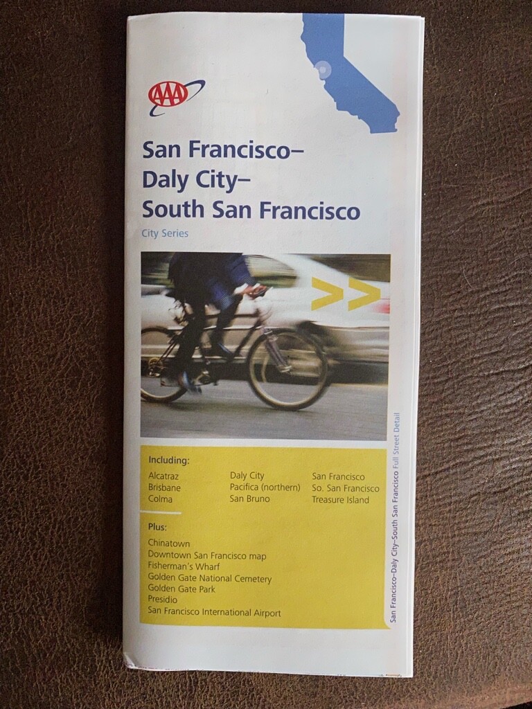 San Francisco-Daly City-Chinatown-California CITY SERIES HIGHWAY MAP Alcatraz