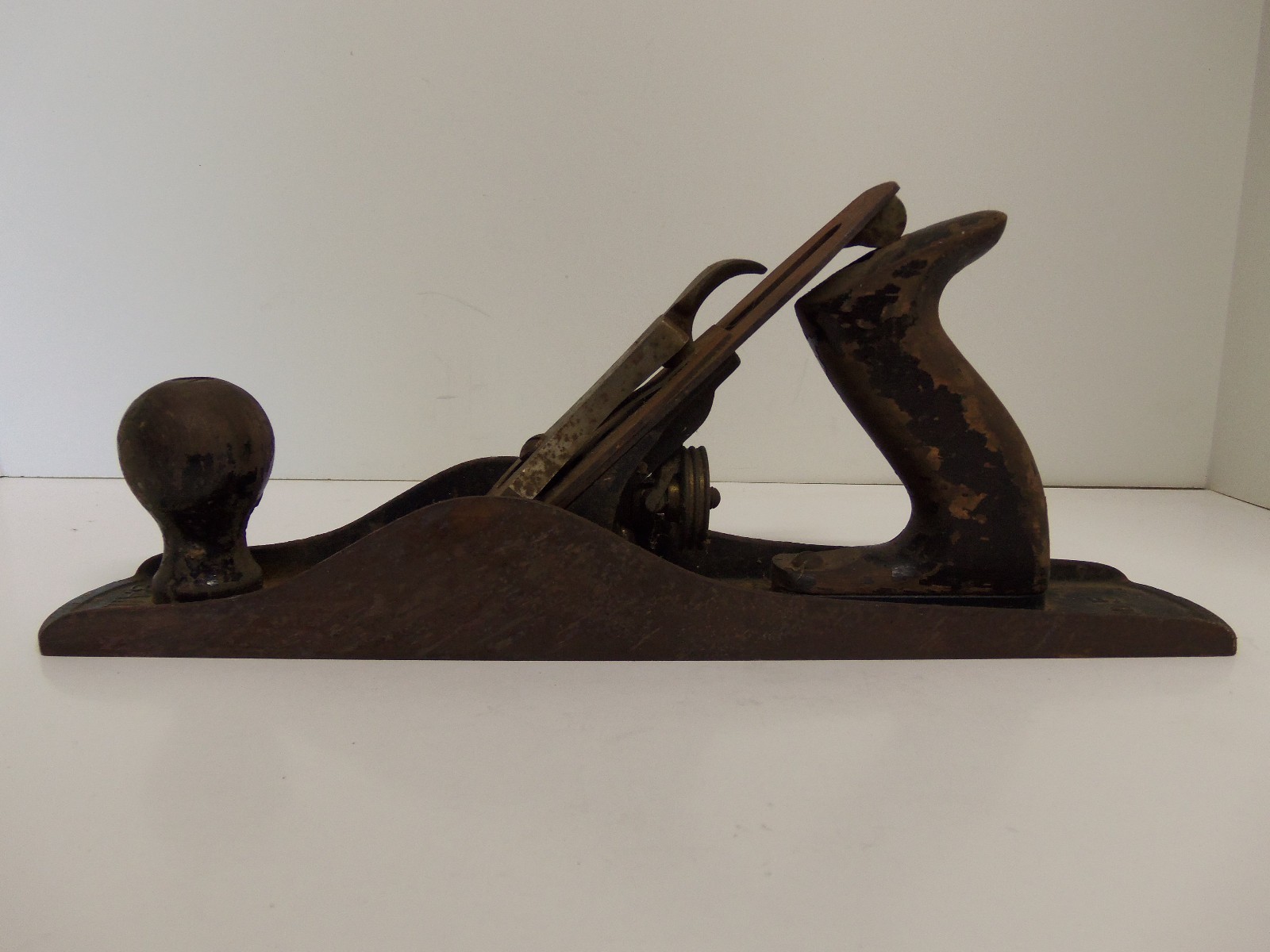 Vintage Stanley Bailey No 5 Smooth Bottom Plane Wood Tool w Angle Adjust