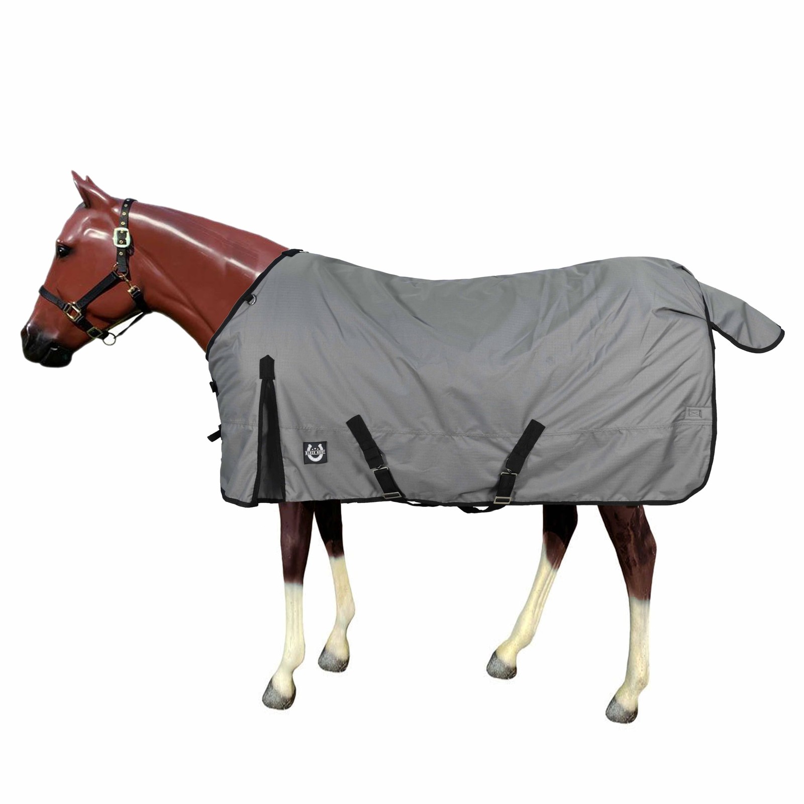 Best Horse Blanket 600D Ripstop Winter Turnout Blanket 250 GSM Polyfill, 100