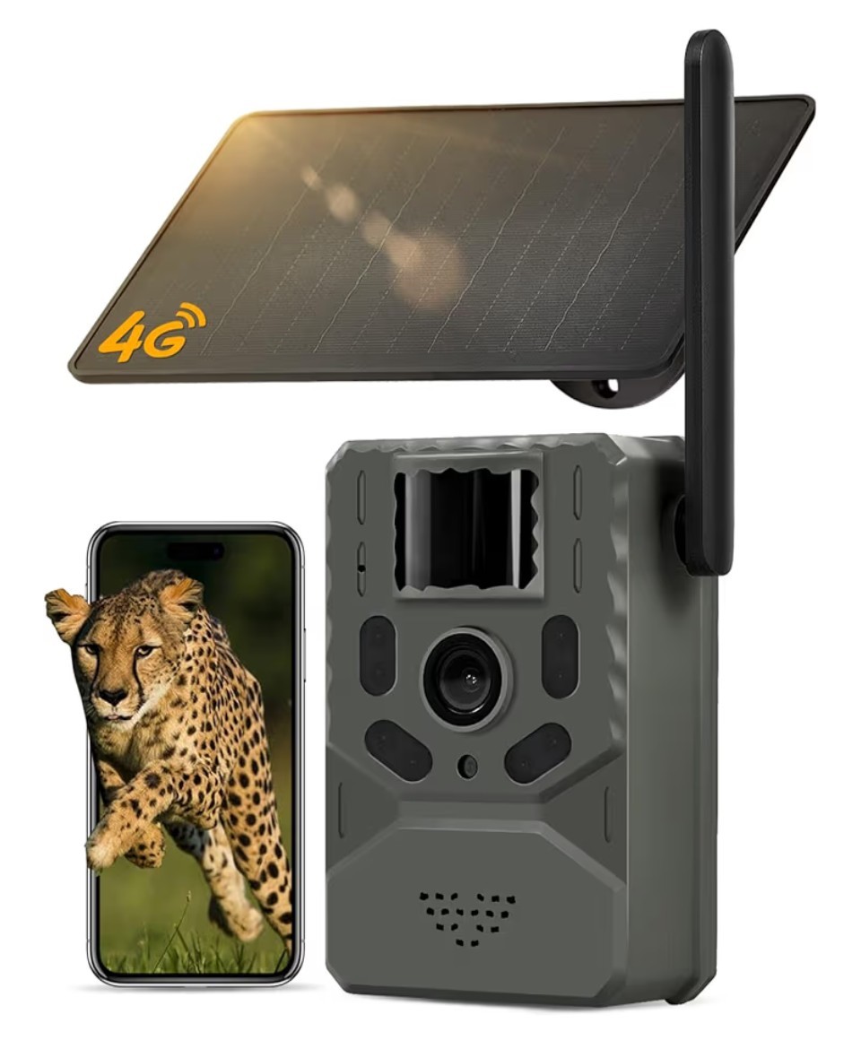 Cellular Trail Camera 4G Unlimited Data Plan Built-in SIM Card 2K Live Feed Game