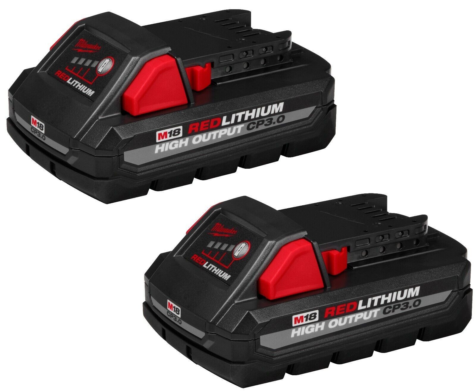 Genuine Milwaukee M18 REDLITHIUM HIGH OUTPUT CP3.0 18V Li-Ion 3Ah Battery 2-Pack