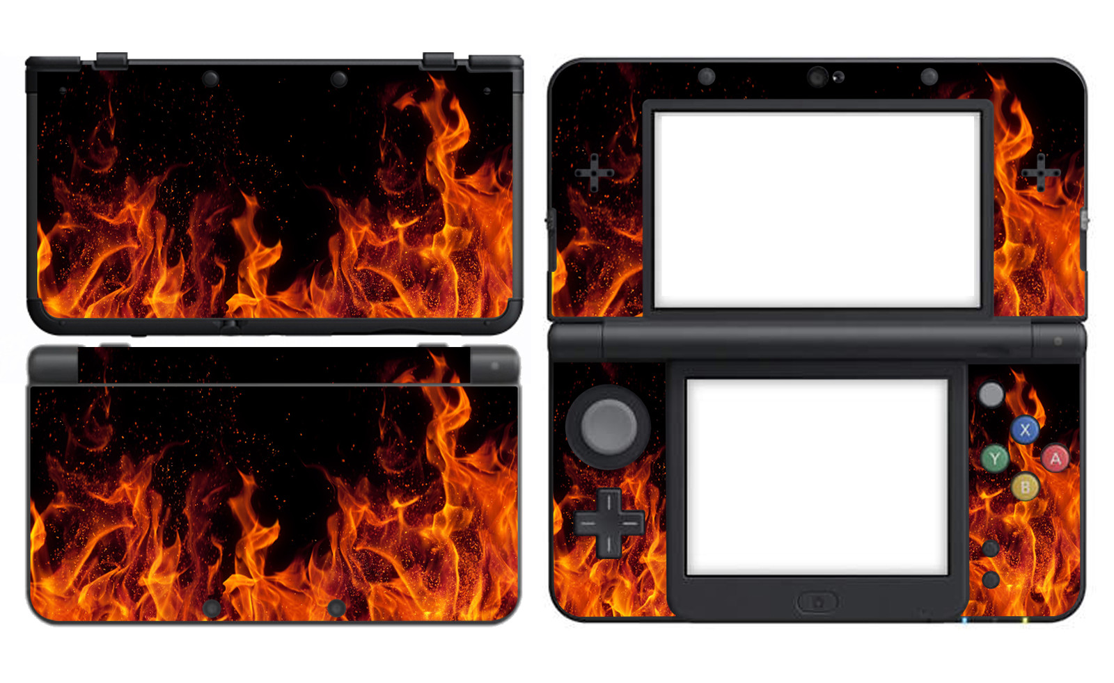 Fire 304 Vinyl Decal Skin Sticker Cover for Nintendo New 3DS 2015