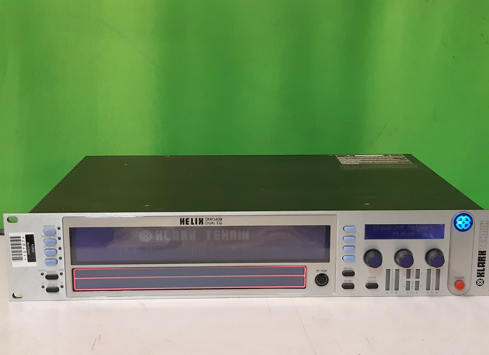 Klark Teknik DN9340 Helix Digital 2-Ch 1U Rack Equalizer Graphic/Parametric