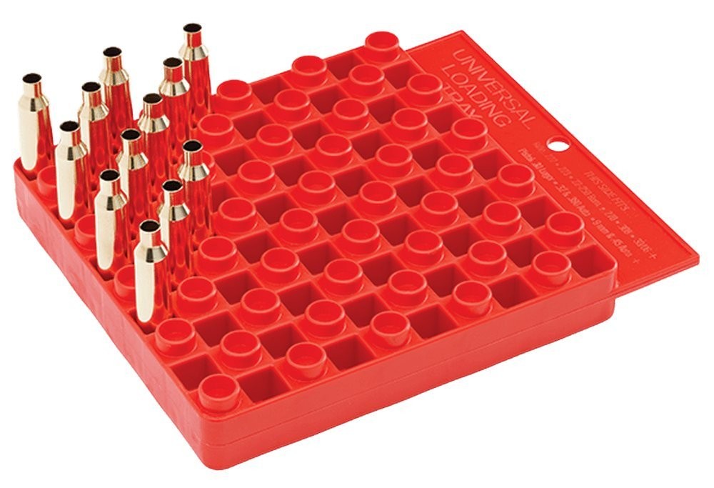 Hornady Universal Loading Double-sided Block With Sleeve Red Plastic 36Oz 480040