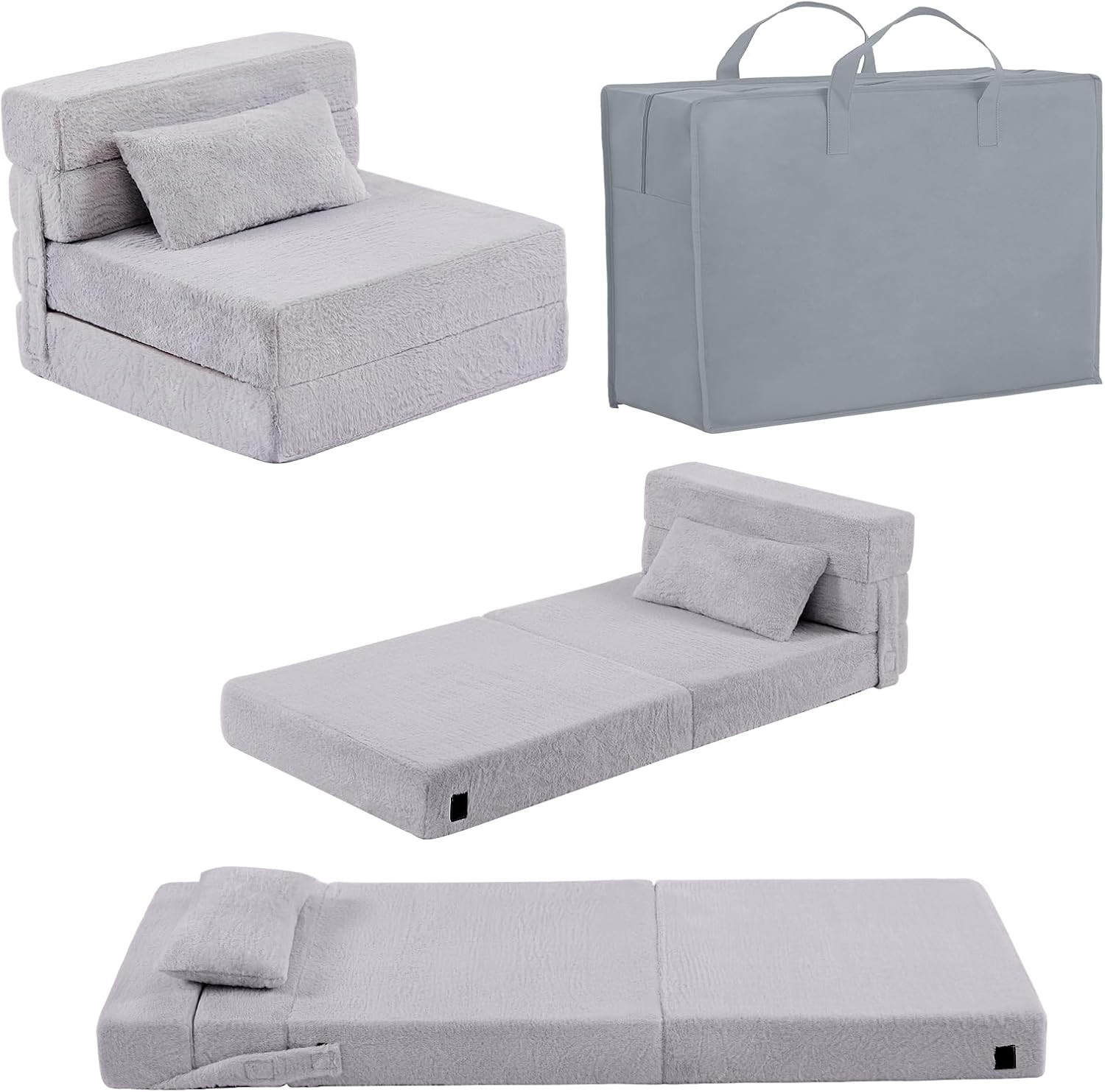 Folding Sofa Bed Mattress Kids W/ Pillow Toddler Washable Folding Floor Mat